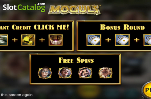 Start Screen. The Moguls slot
