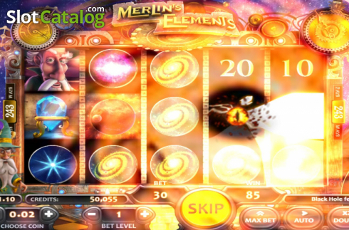 Bildschirm6. Merlin's Elements slot