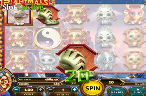 Captura de tela5. 12 Animals (Nucleus Gaming) slot