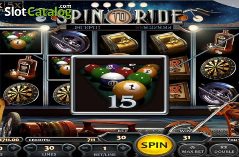 画面5. Spin to Ride カジノスロット