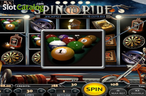 画面6. Spin to Ride カジノスロット