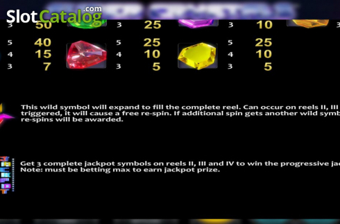 Bildschirm7. Super Crystals slot