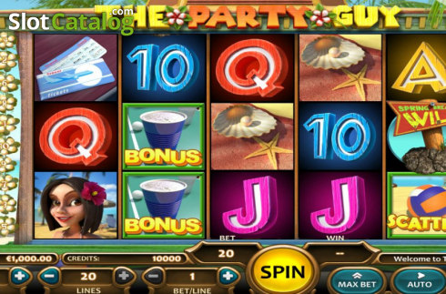 Reel Screen. The Party Guy slot