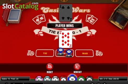 Game Screen. Casino Wars (1X2gaming) slot
