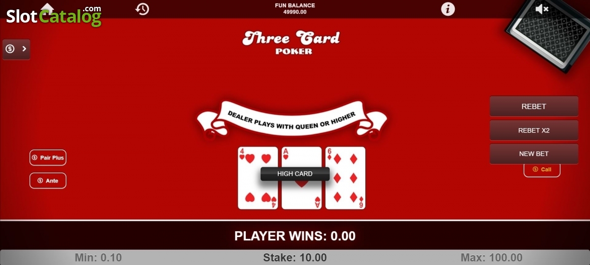 free 3 card poker no download