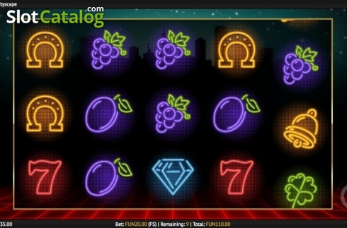 Bildschirm6. Neon Fruit Cityscape slot