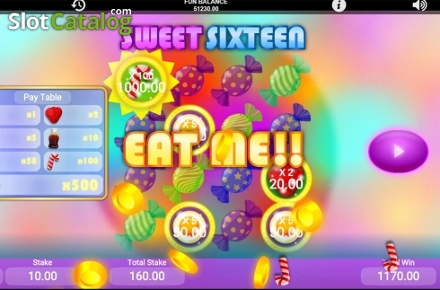 Bildschirm5. Sweet Sixteen slot