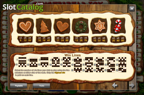 Bildschirm3. Gingerbread Joy slot