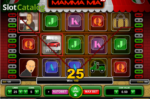 Skärmdump6. Mamma Mia 2D slot