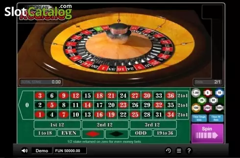 Reel screen. European Roulette (1x2 gaming) slot