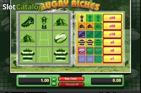 Game Screen 2. Rugby Riches slot