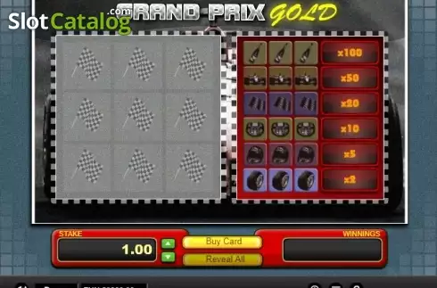 Game Screen. Grand Prix Gold slot