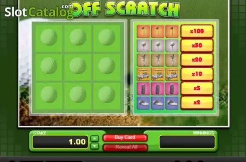 Game Screen. Off Scratch slot