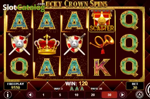 Win screen 2. Lucky Crown Spins slot