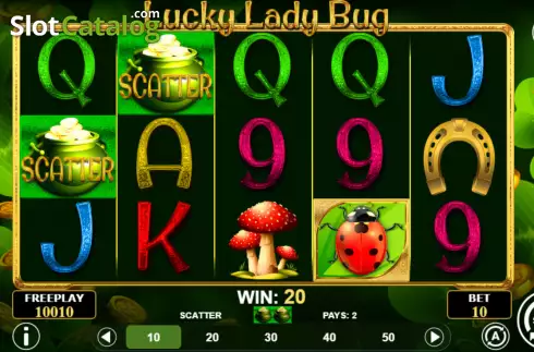 Win screen. Lucky Lady Bug slot