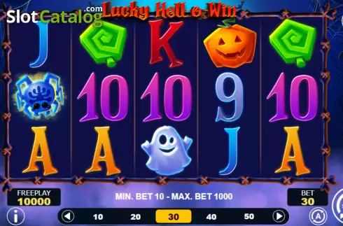 Game screen. Lucky Hell-o-Win slot