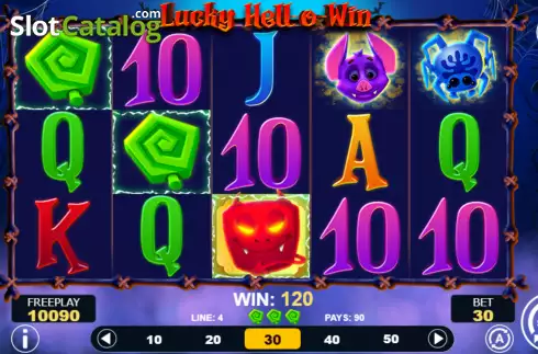 Win screen 2. Lucky Hell-o-Win slot