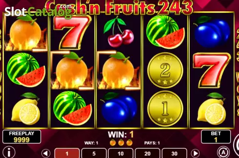 Skärmdump4. Cash & Fruits 243 slot