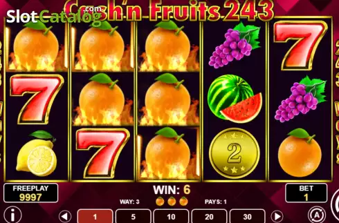 Ecran5. Cash & Fruits 243 slot