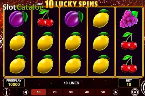 画面2. 10 Lucky Spins カジノスロット