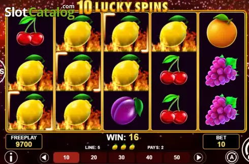 画面3. 10 Lucky Spins カジノスロット