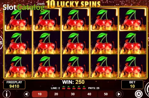 画面5. 10 Lucky Spins カジノスロット