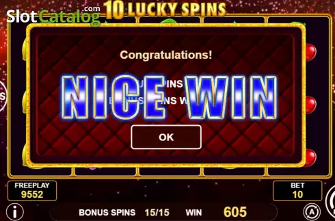Écran8. 10 Lucky Spins Machine à sous