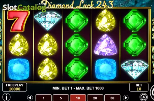 Game screen. Diamond Luck 243 slot
