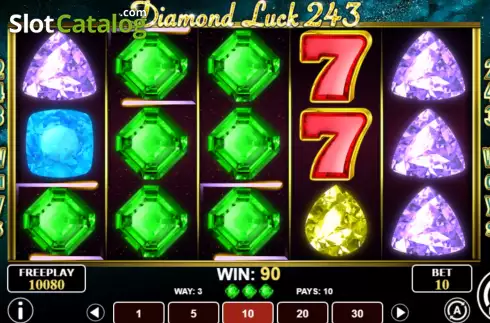 Win screen 2. Diamond Luck 243 slot