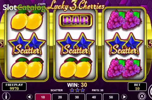 Win screen 2. Lucky 3 Cherries slot
