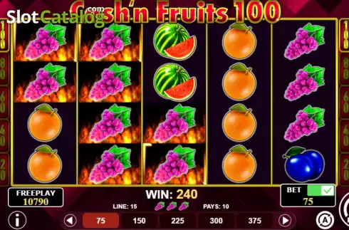 Win Screen 2. Cash'n Fruits 100 slot