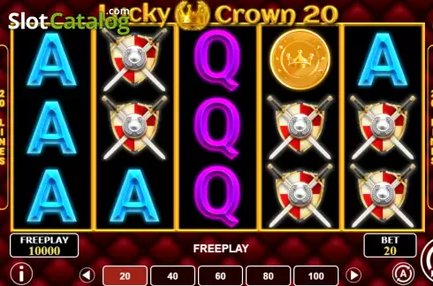 Écran2. Lucky Crown 20 Machine à sous