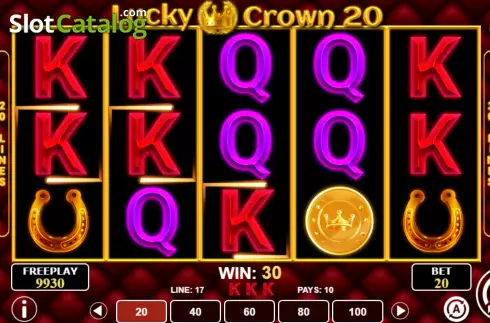 画面4. Lucky Crown 20 カジノスロット