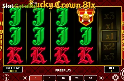 Game Screen. Lucky Crown 81x slot