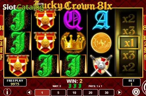 Win Screen. Lucky Crown 81x slot