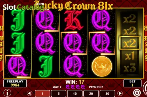 Win Screen 3. Lucky Crown 81x slot