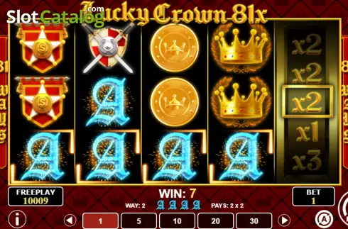 Pantalla4. Lucky Crown 81x Tragamonedas 