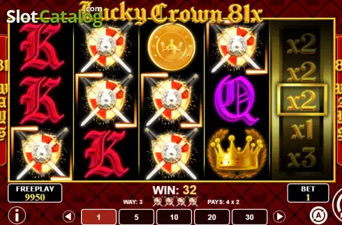 Pantalla6. Lucky Crown 81x Tragamonedas 