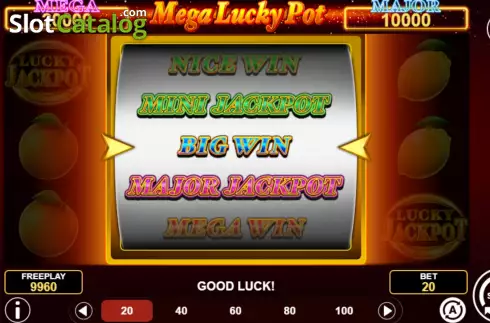 Ekran5. Mega Lucky Pot yuvası