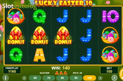 Free Spins Win Screen. Lucky Easter 10 slot