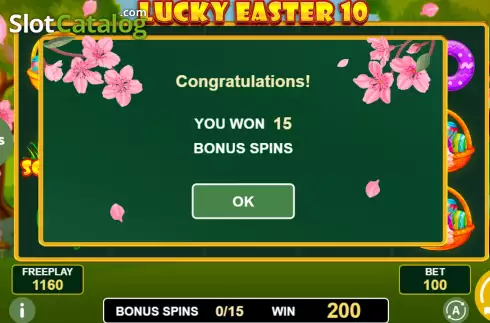 Free Spins Win Screen 2. Lucky Easter 10 slot