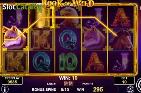 Free Spins screen 2. Book of Wild slot