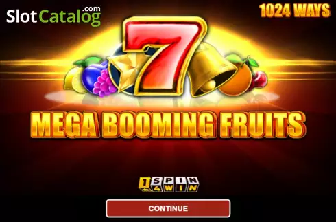 Start screen. Mega Booming Fruits slot