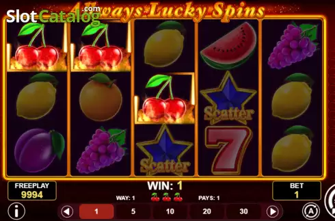 Win screen 2. Allways Lucky Spins slot