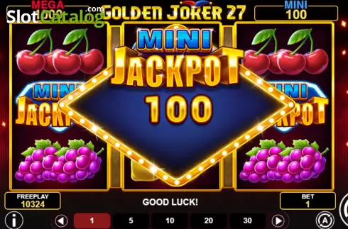 Win screen 2. Golden Joker 27 slot