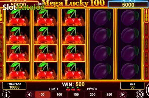 Ekran4. Mega Lucky 100 yuvası