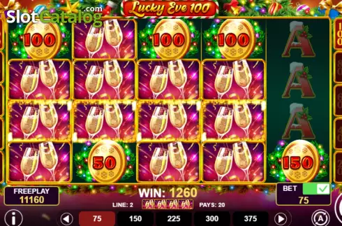 Win screen. Lucky Eve 100 slot