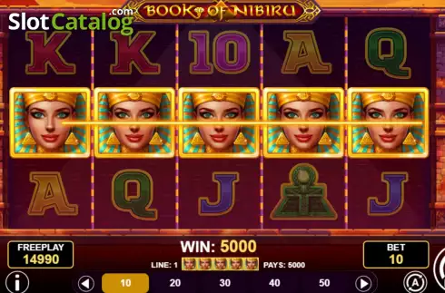 Win screen 2. Book of Nibiru slot