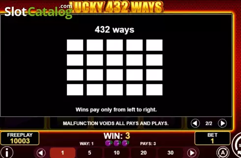 Ecran6. Lucky 432 Ways slot