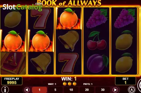 Win screen. Book Of All Ways slot